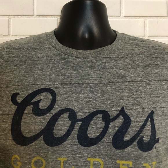 Coors Banquet Beer Men's Gray Tee Luv Short Sleeve Crew Neck T Shirt L - Picture 4 of 10